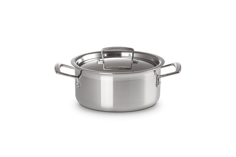 3-ply Stainless Steel Casserole with Lid