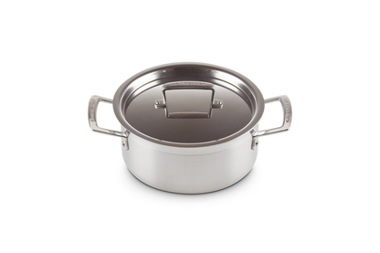 3-ply Stainless Steel Casserole with Lid
