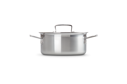 3-ply Stainless Steel Casserole with Lid