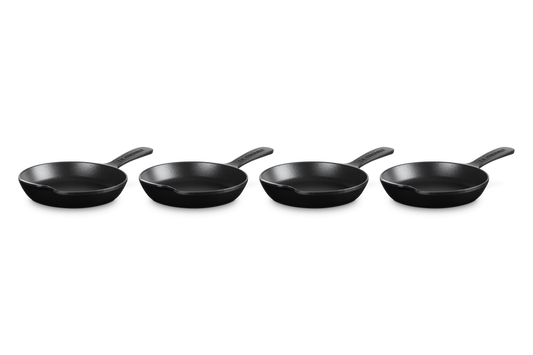 Cast Iron Gourmand Set of 4 Mini Skillets
